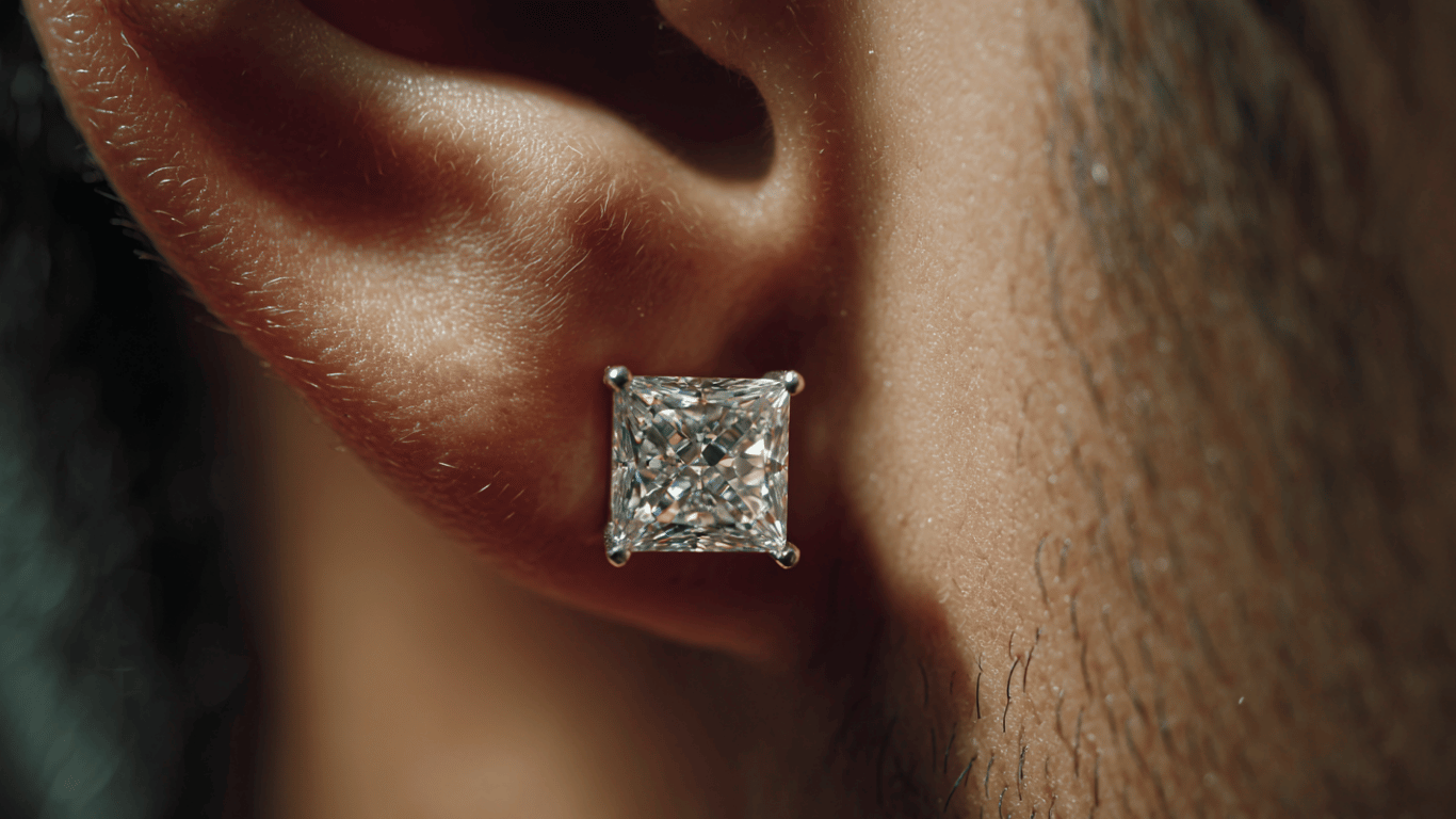 Mens Diamond Earings