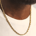 10K Yellow Gold Rope Chain - 2mm