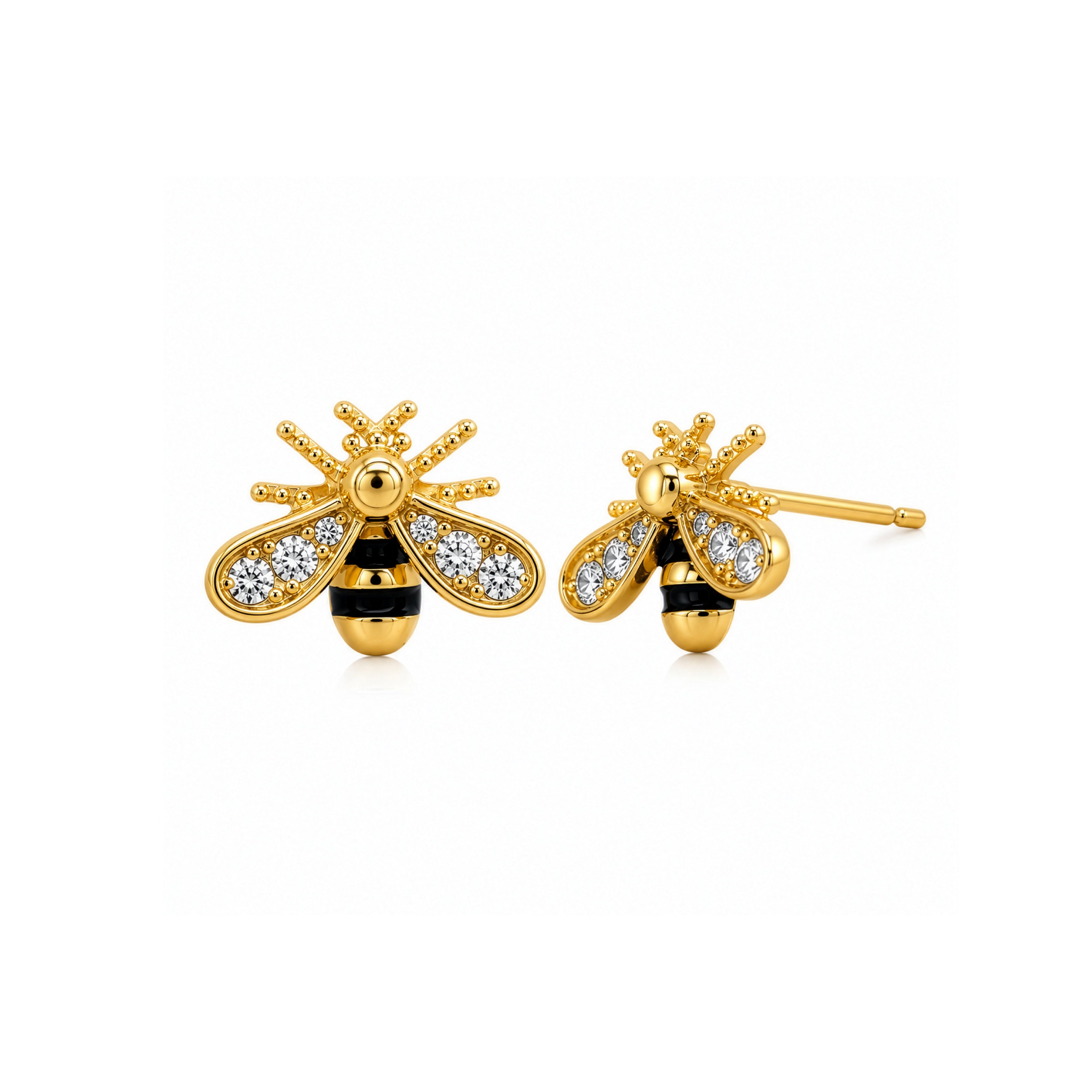 Bumble Bee Stud Womens Earrings
