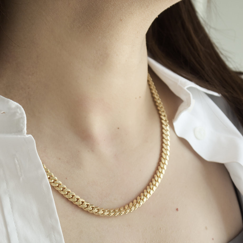 Sterling Silver Gold Vermeil Miami Cuban Curb Chain 5.8mm