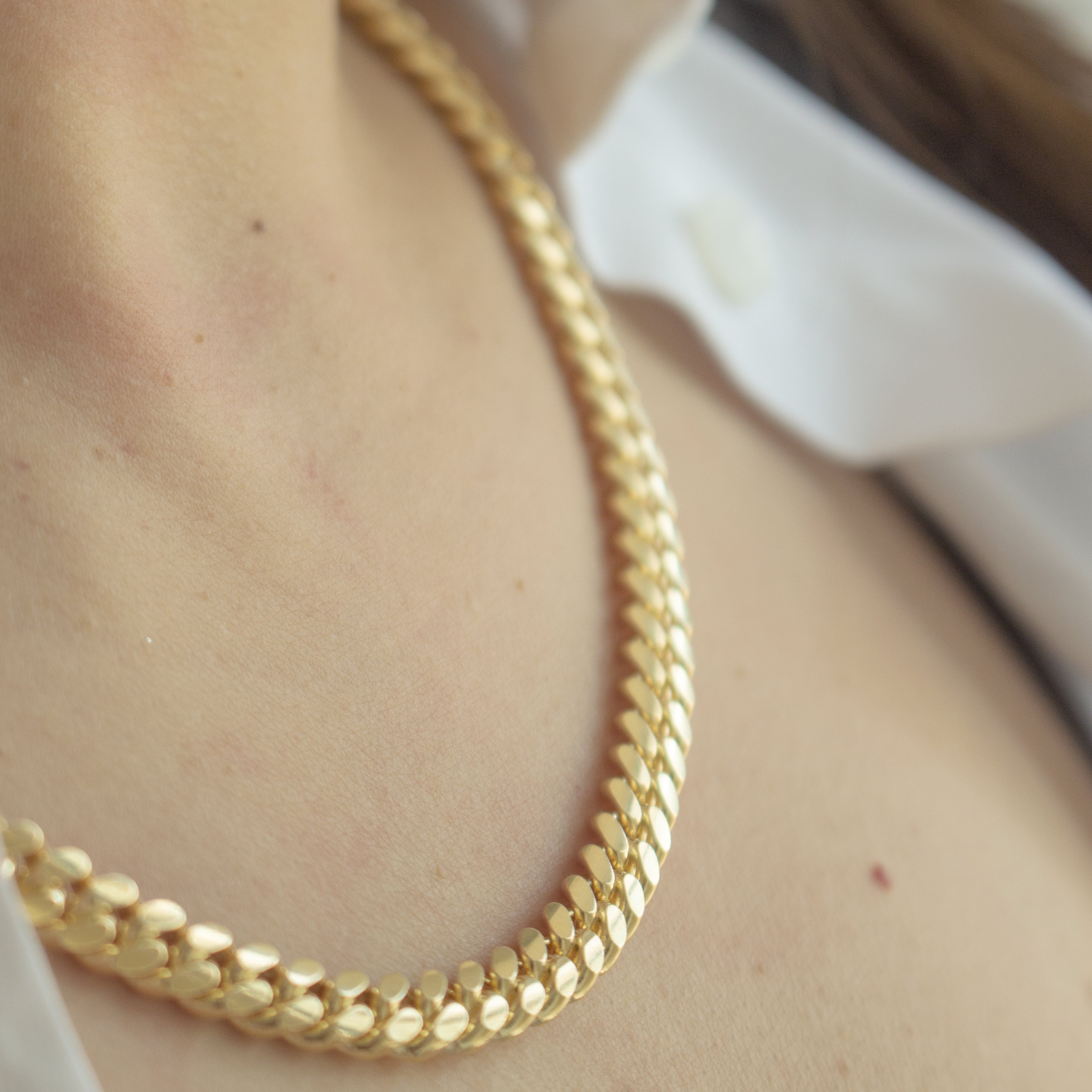 Sterling Silver Gold Vermeil Miami Cuban Curb Chain 5.8mm