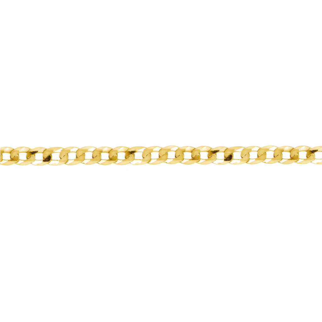 Sterling Silver Rhodium Plated Flat Curb 100 Choker 4mm