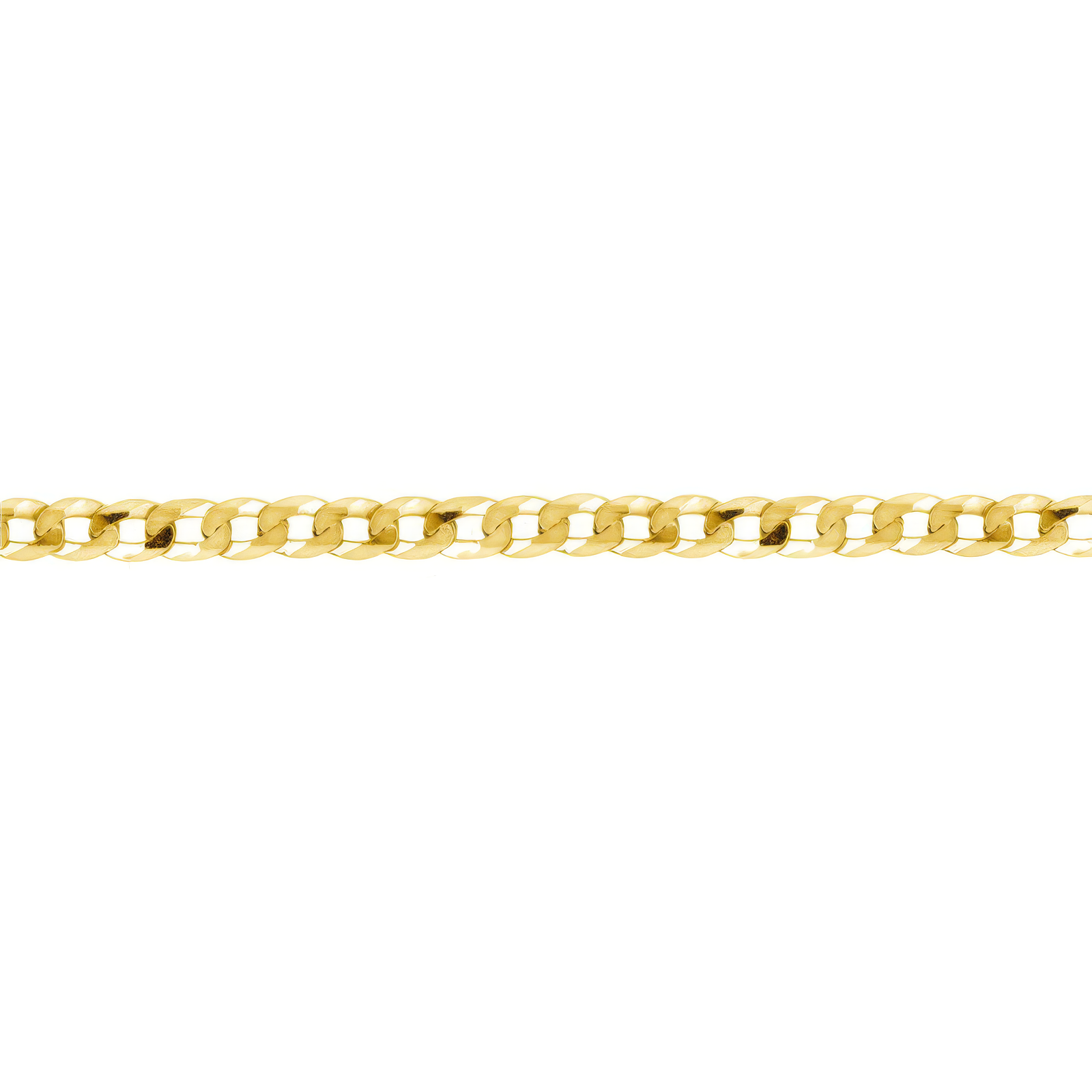 Sterling Silver Rhodium Plated Flat Curb 100 Choker 4mm